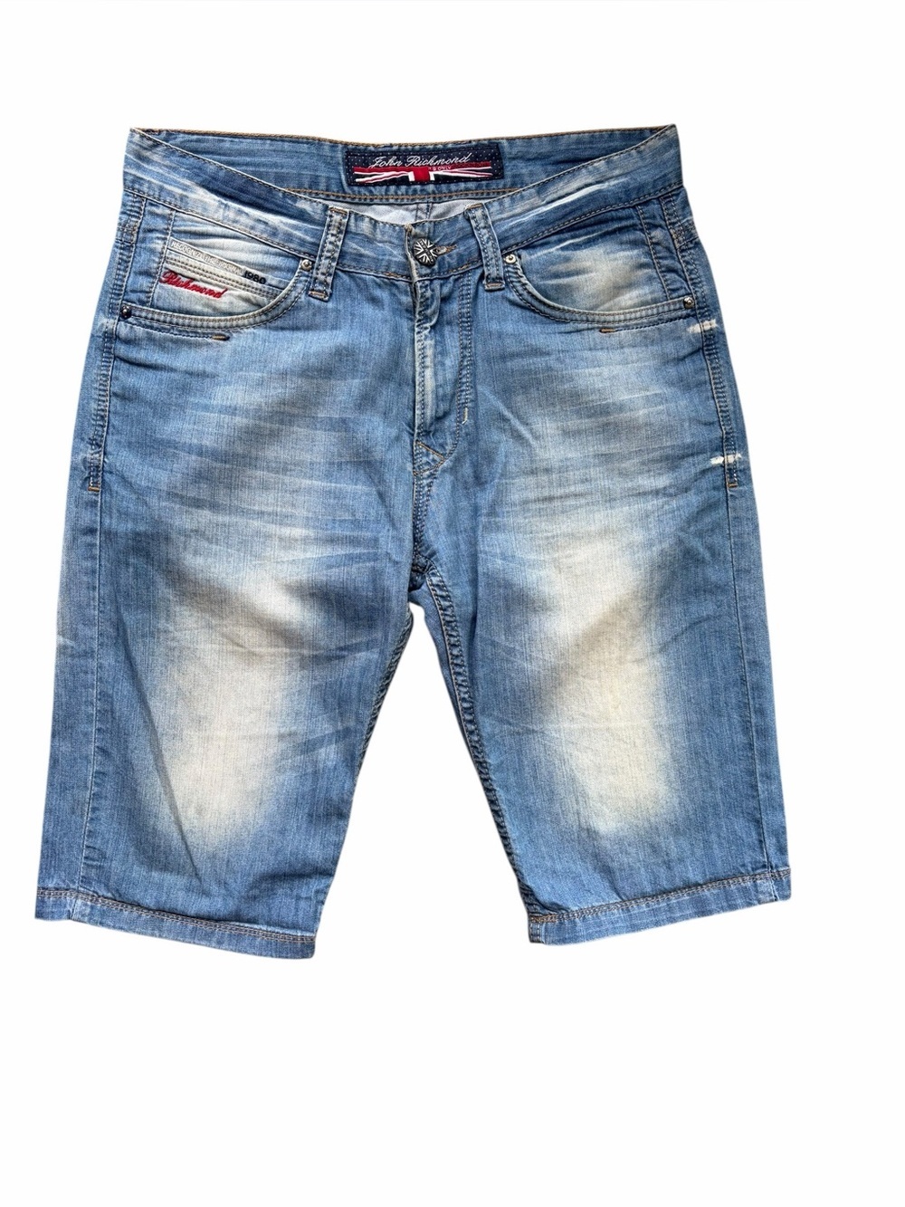 John Richmond “It’s Only Rock N Roll” Denim Shorts